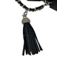 CHANEL Chevron Lambskin Chain Wallet - Black