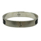 HERMES Jet Bangle Black Silver Bracelet Accessories