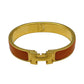 HERMES Clic H Orange Gold