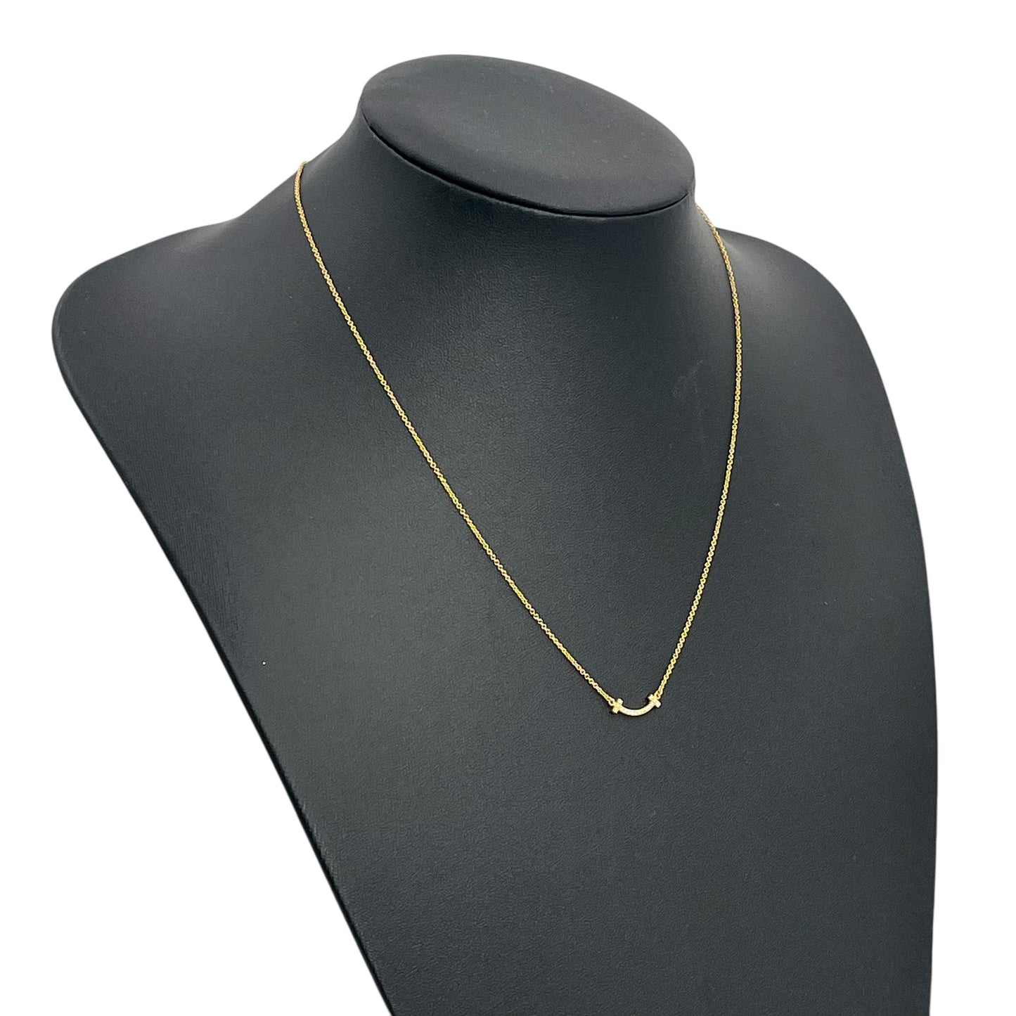 Tiffany & Co T-Smile Mini Diamond Necklace