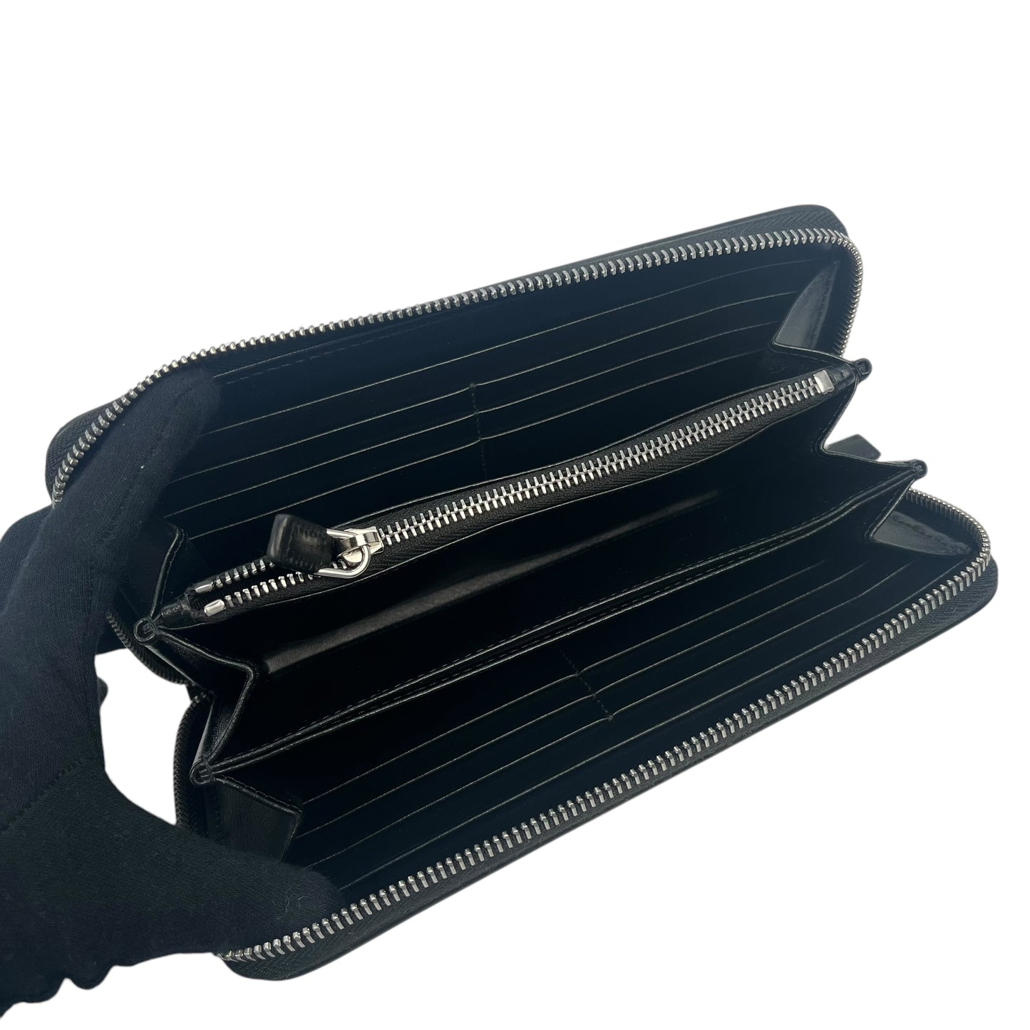 PRADA Saffiano Round Zipper