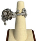 Platinum 950 Diamond Double Ring