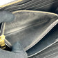 Saint Laurent YSL logo leather Round zip wallet
