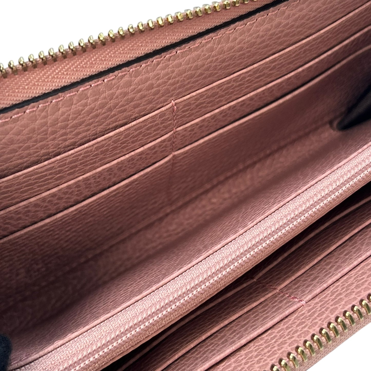 GUCCI GG Canvas Zip Around Long Wallet