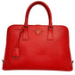 PRADA Galleria Saffiano Leather Hand Bag - Red