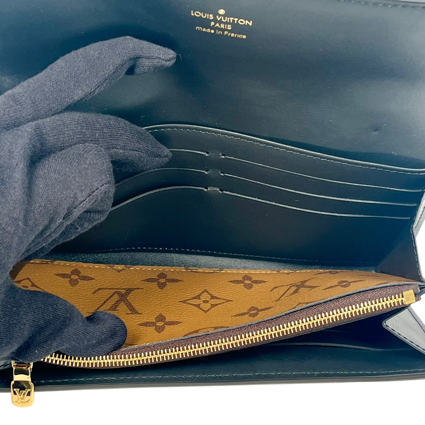 Louis Vuitton Portefeuille Sarah Dauphine Long Wallet - Brown