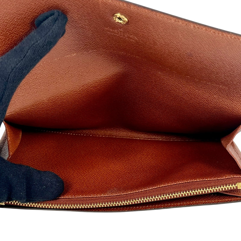 Louis Vuitton Monogram Portemonnaie Credit Bi-fold Long Wallet - Brown 31496