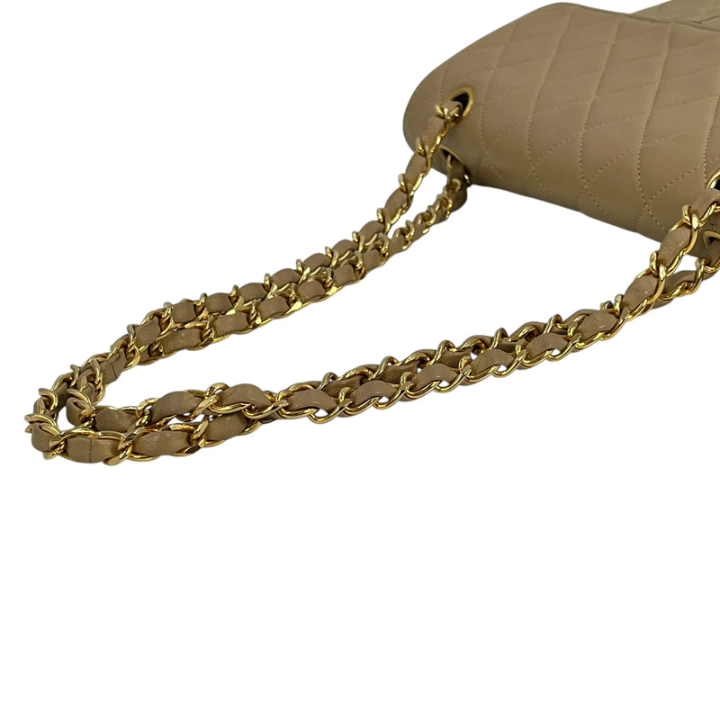 CHANEL 2.55 East West Matelasse Chain Shoulder Bag - Beige