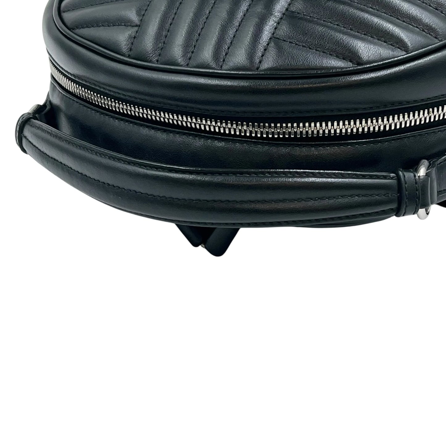 PRADA Diagramme Leather Backpack - Black