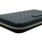 GUCCI Microguccissima Round Zip Long Wallet - Black