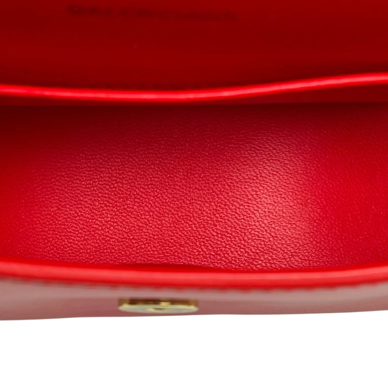 Balenciaga Hourglass Chain Shoulder Bag - Red