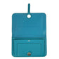 Hermes Dogon GM Bi-Fold Long Wallet - Turquoise