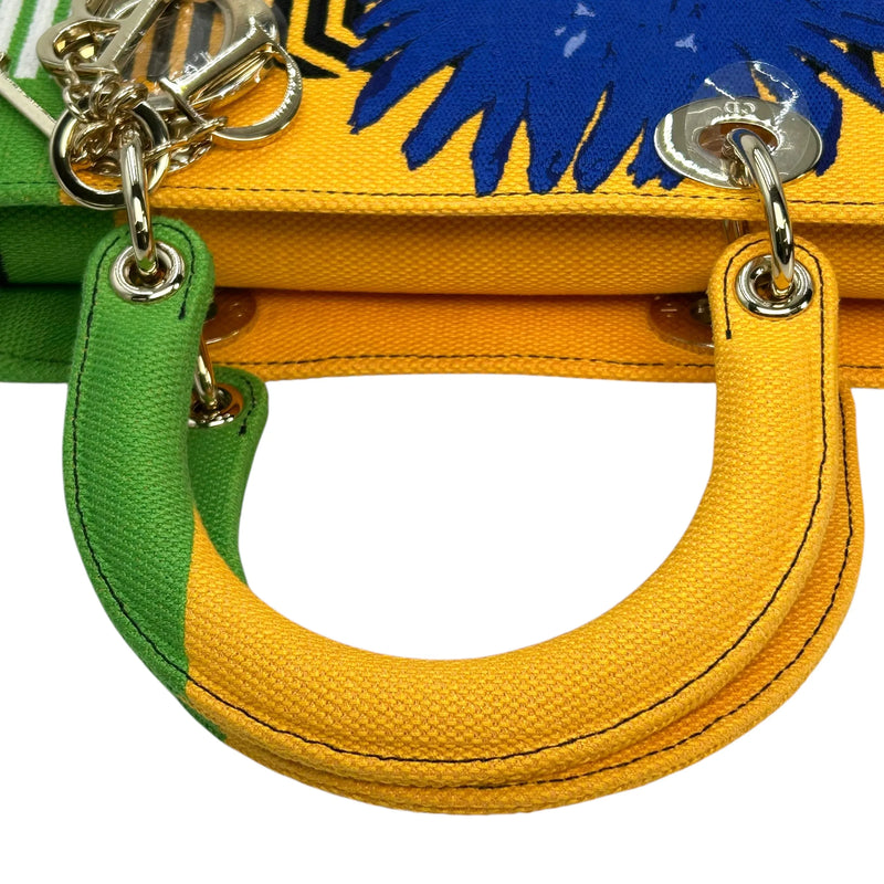 Dior Lady D-Lite Hand Bag - Yellow×Green