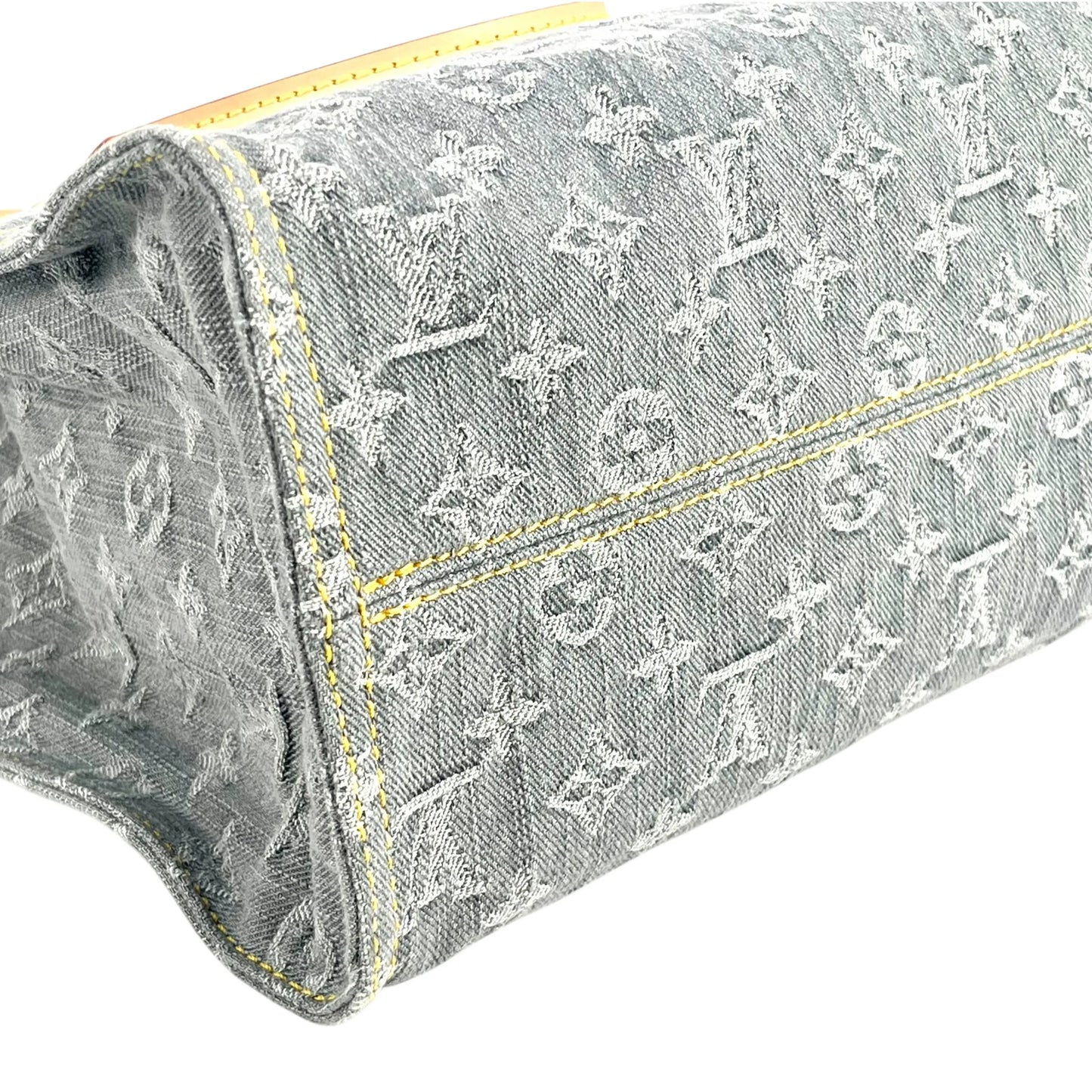 Louis Vuitton Monogram Denim MM Tote Bag - Blue Gray - 33685