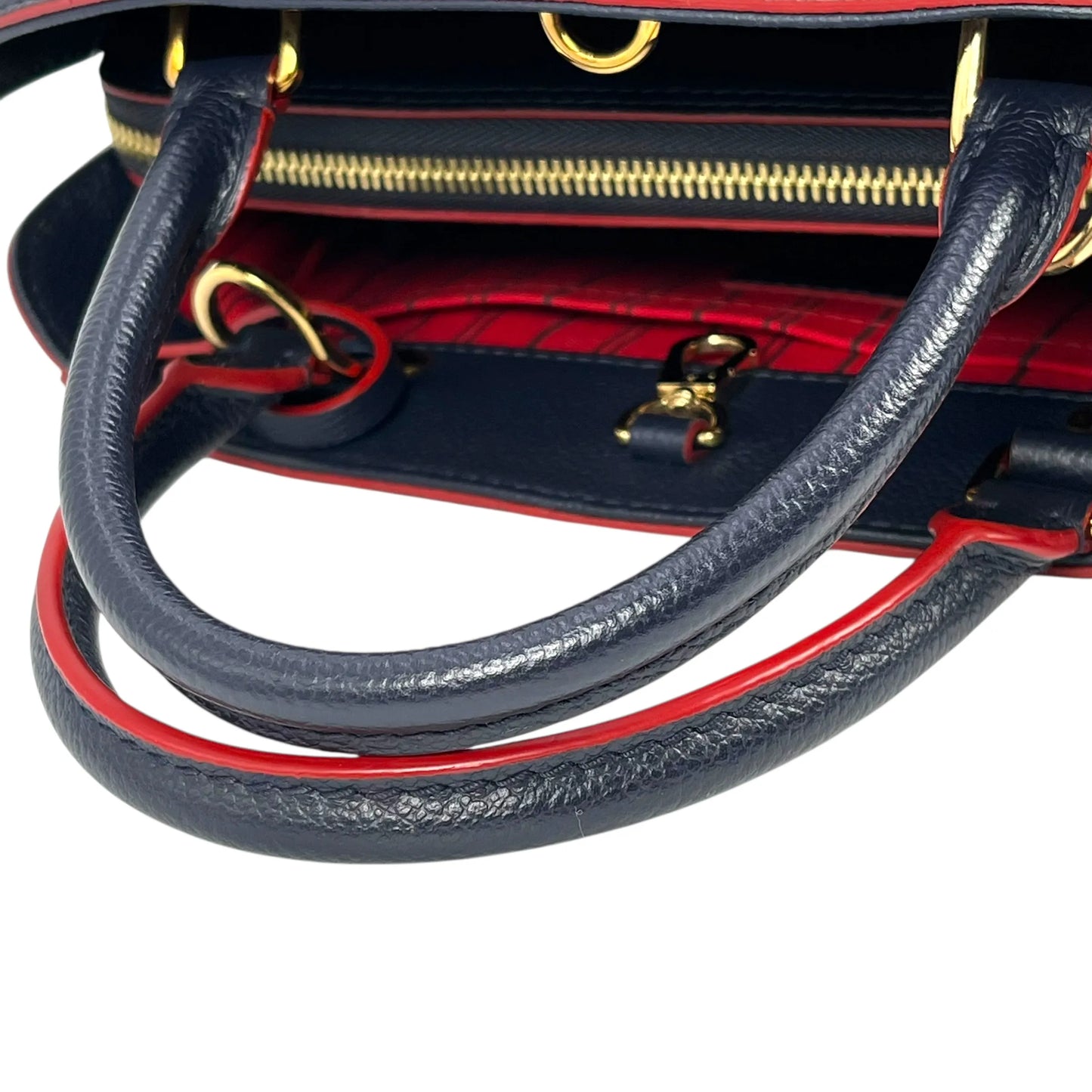 Louis Vuitton Monogram Empreinte Montaigne BB Hand Bag - Navy