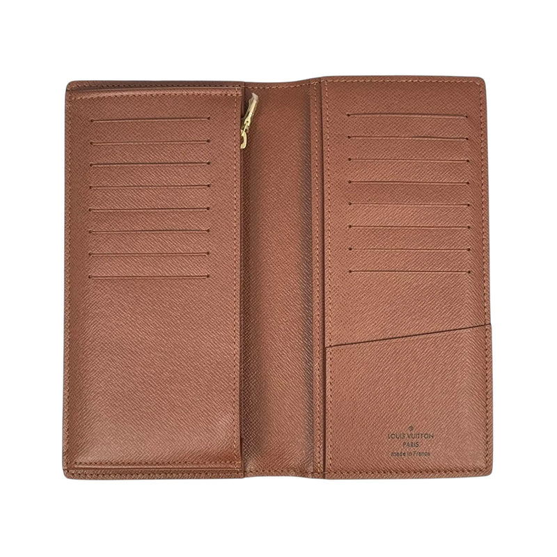 Louis Vuitton Monogram Portefeuille Brazza Long Wallet - Brown