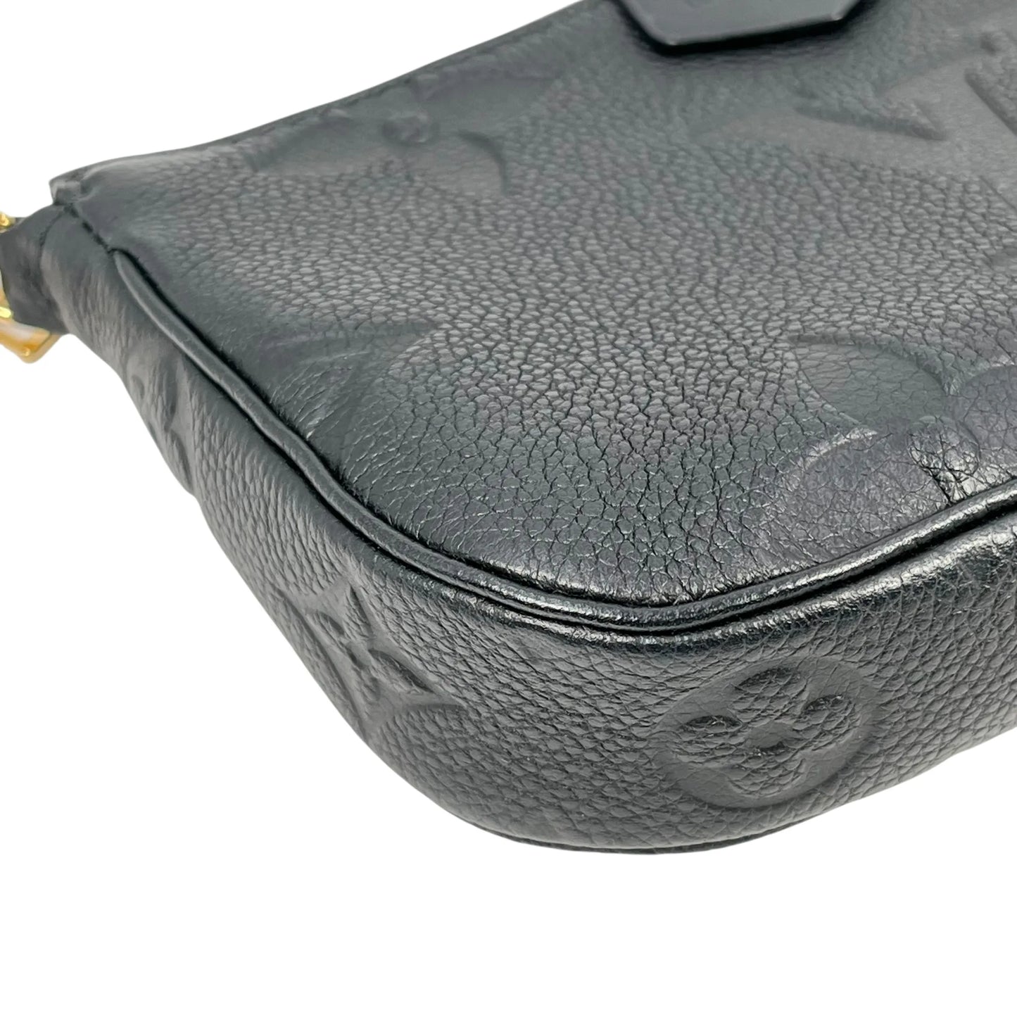 Louis Vuitton Monogram Empreinte Multi Pochette Hand Bag - Black