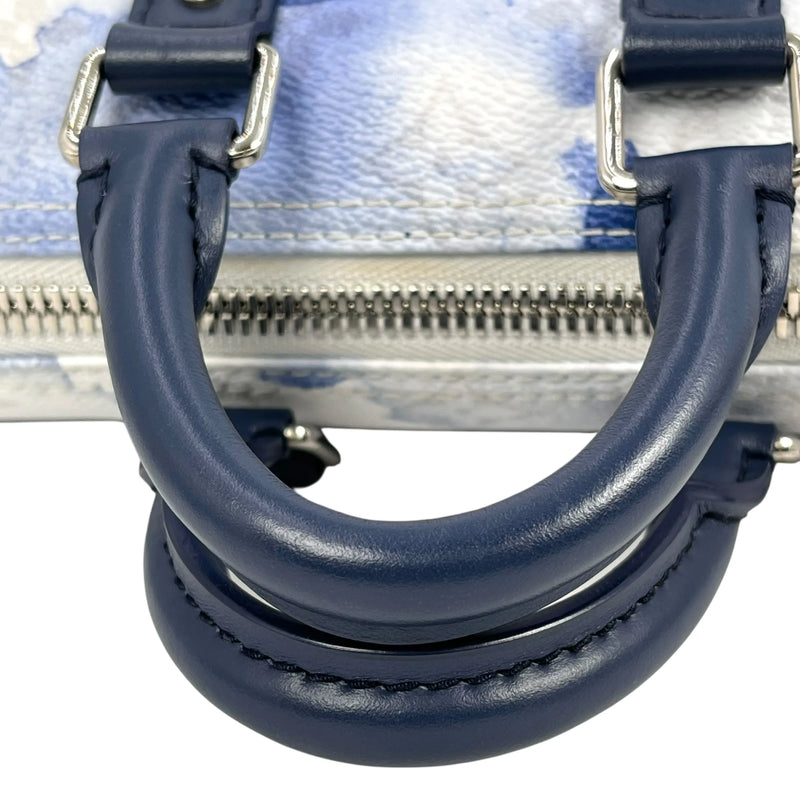 Louis Vuitton Monogram Watercolor Keepall XS Shoulder Bag Mini Bag - White × Blue