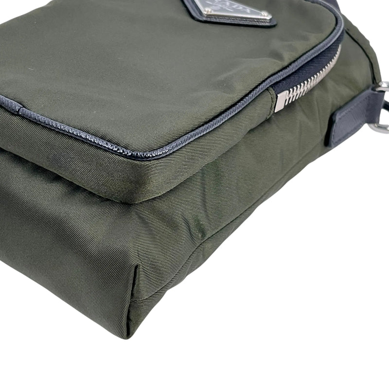 PRADA Re-Nylon Phone Case Shoulder Bag - Khaki