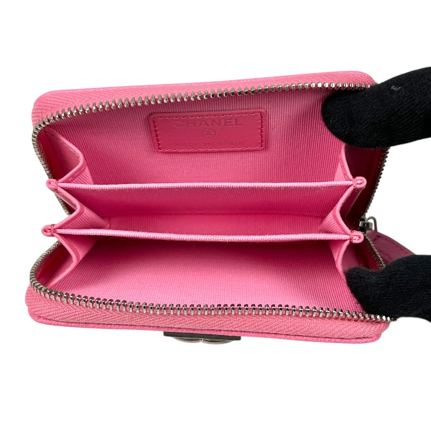 CHANEL Boy Chanel Zippy Coin Case Compact Wallet - Pink