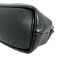PRADA Punching Logo Hand Bag Leather - Black