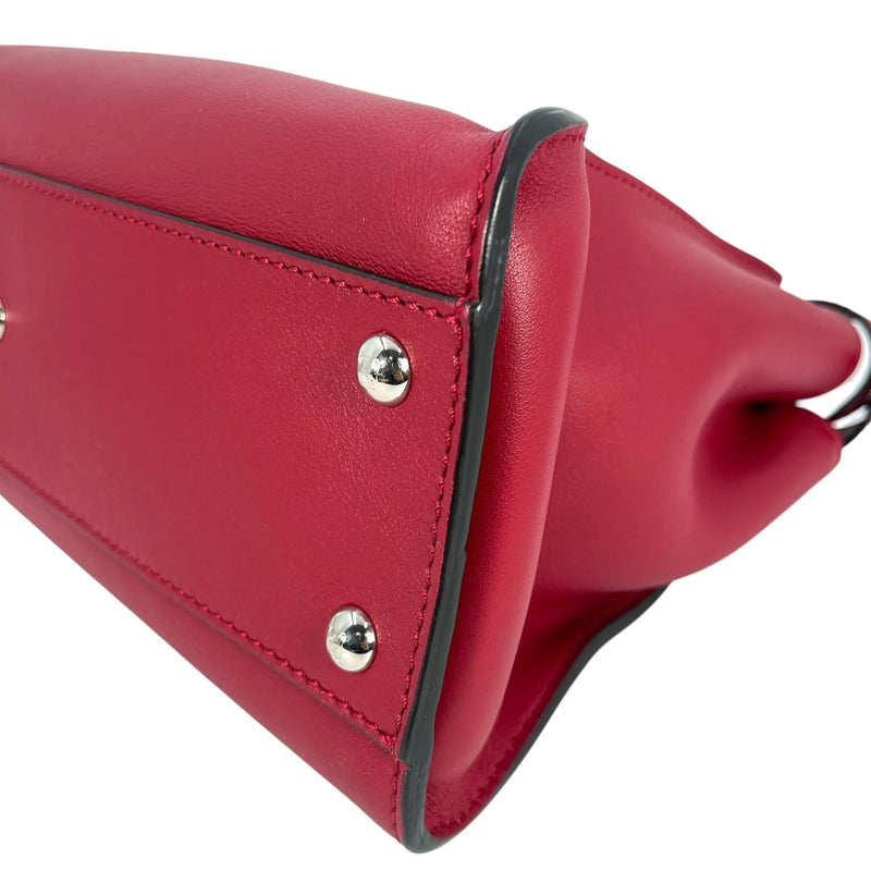 Fendi Peekaboo Iconic Medium Hand Bag Shoulder Bag - Red