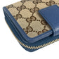 GUCCI GG Canvas Compact Wallet - Brown
