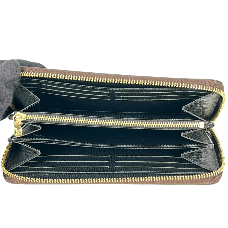 LOUIS VUITTON Monogram Reverse Zippy Long Wallet - Brown