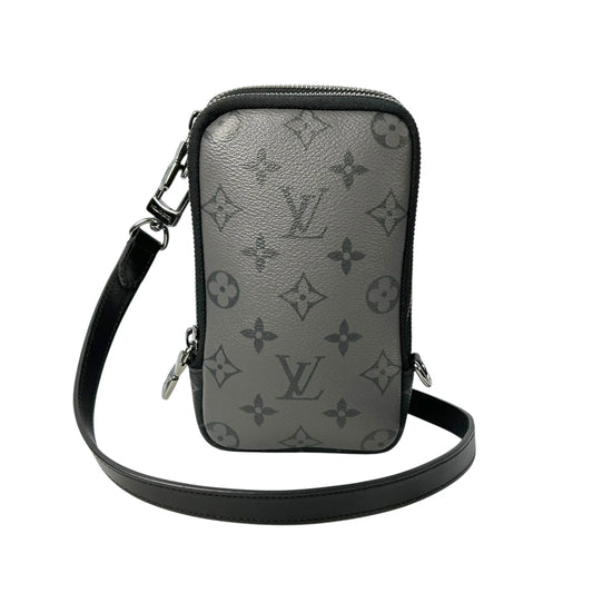 Louis Vuitton Monogram Eclipse Reverse Double Phone Case Shoulder Bag - Black × Gray