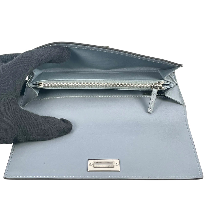 FENDI Peekaboo Continental Long Wallet - Blue 