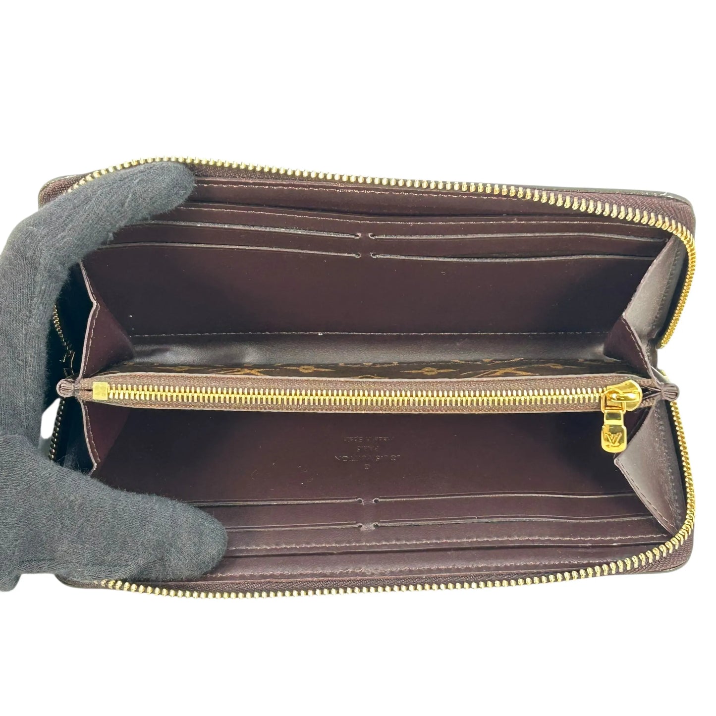 LOUIS VUITTON Portefeuille Miroir Bicolor Vernis Long Wallet - Darkbrown × Red