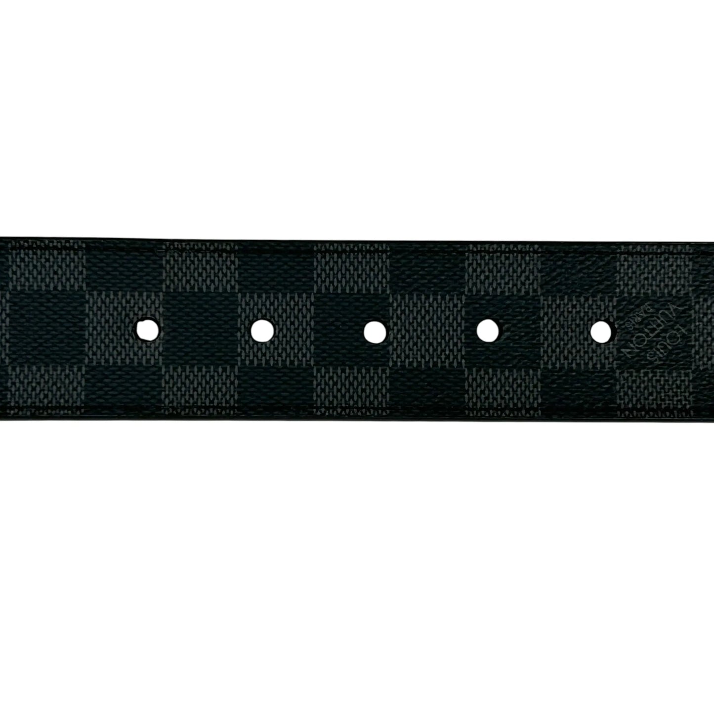 LOUIS VUITTON Damier Graphite Belt - Black