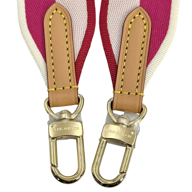 LOUIS VUITTON Bandouliere Jacquard Shoulder Strap - Pink and Beige - 35894 