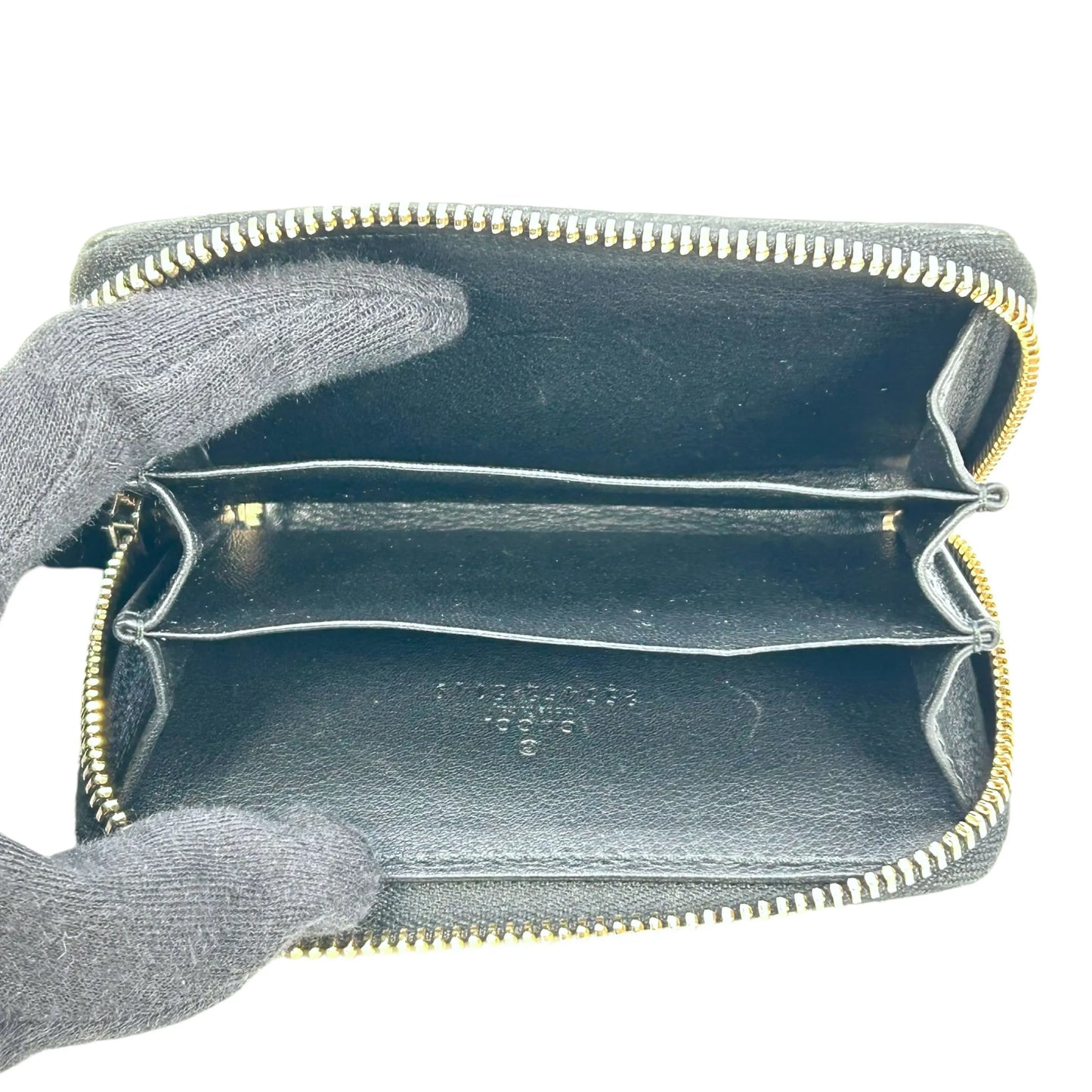 GUCCI グッチシマ GGパターン レザー コインケース - ブラック