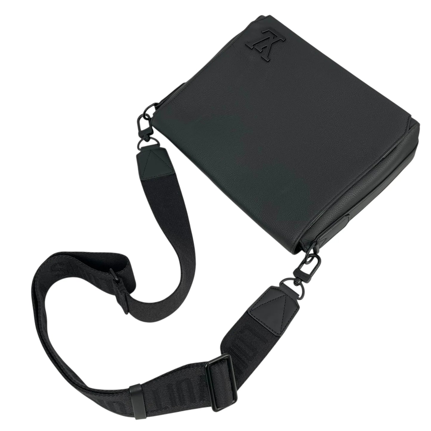 Louis Vuitton テイクオフ メッセンジャー PM カーフレザー ショルダーバッグ - ブラック