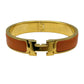 HERMES Clic H Orange Gold