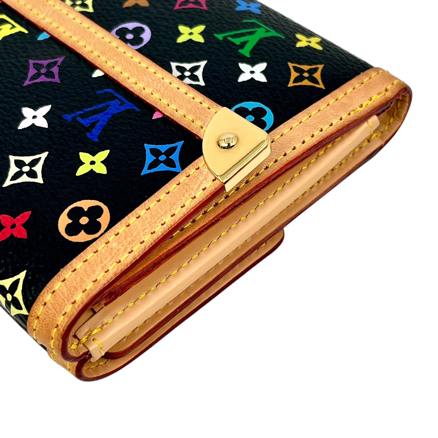 Louis Vuitton Portemone Bie Cult Credit Multicolor Noir