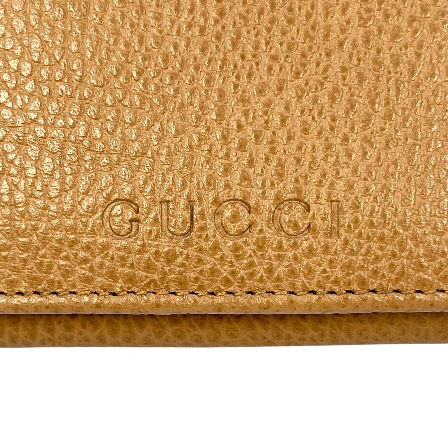 GUCCI Brown Leather Long Wallet