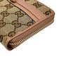 GUCCI GG Canvas Ribbon Round Zip Long Wallet