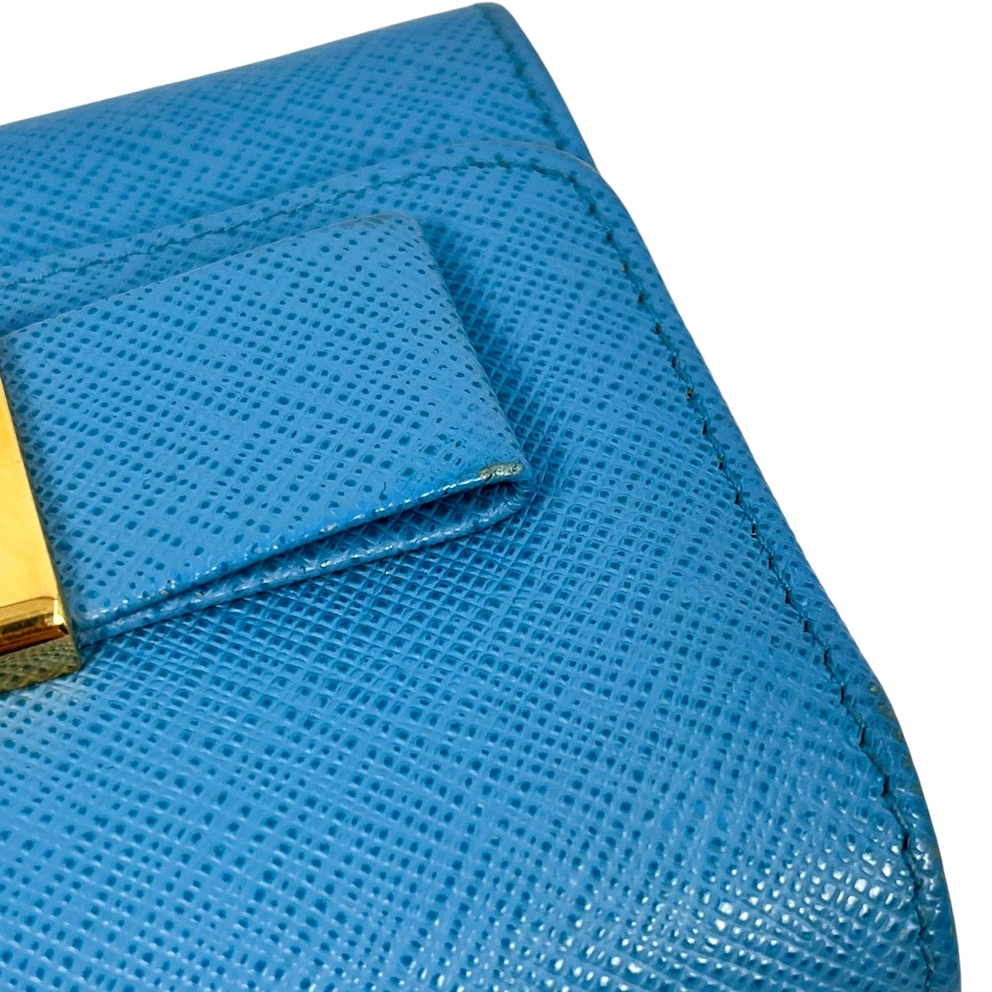 PRADA Saffiano  ribbon Tri-fold wallet