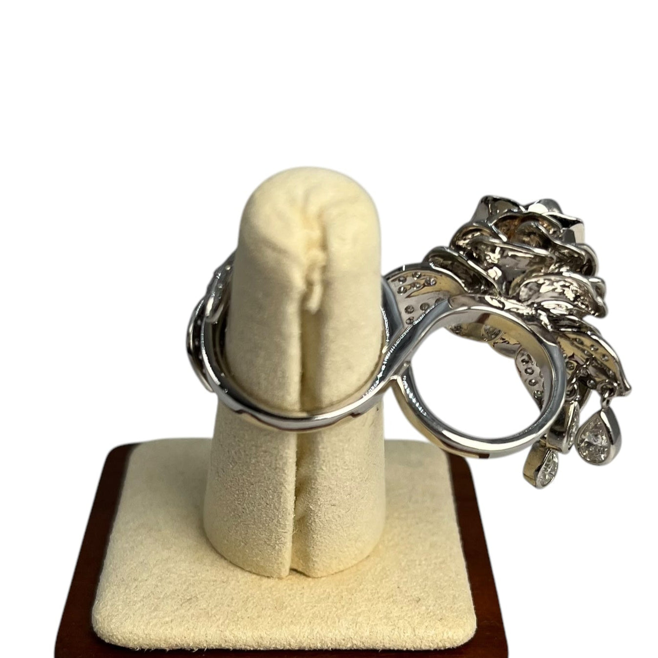 Platinum 950 Diamond Double Ring