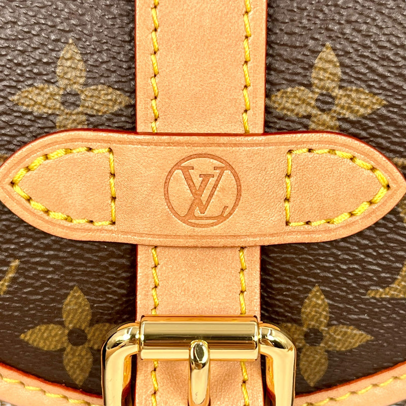 Louis Vuitton Monogram Saumur BB 2way Hand Bag -Brown