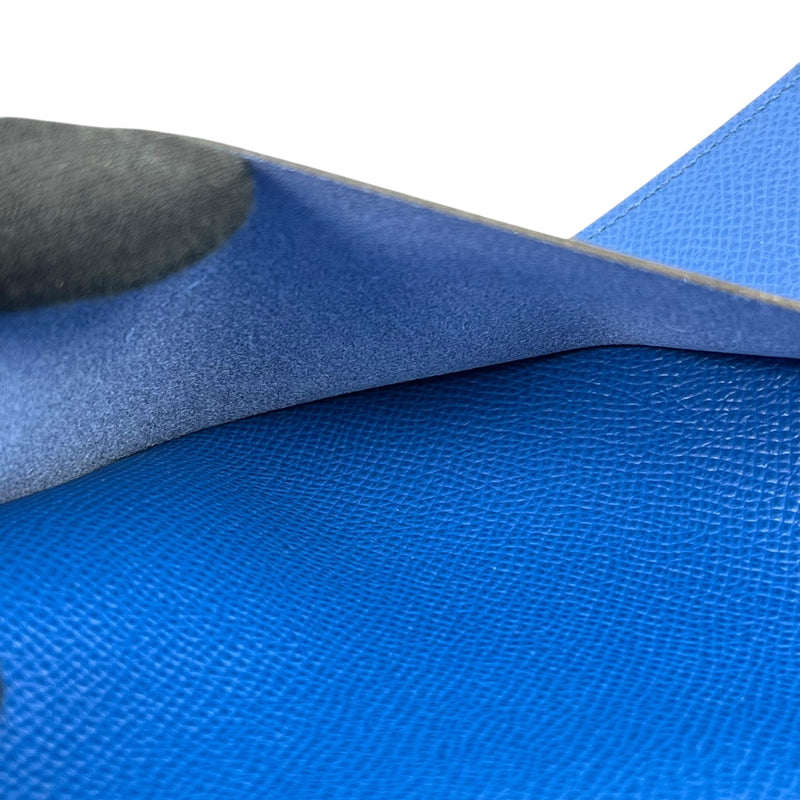Hermès Globe Trotter Agenda Case Book Case- Blue