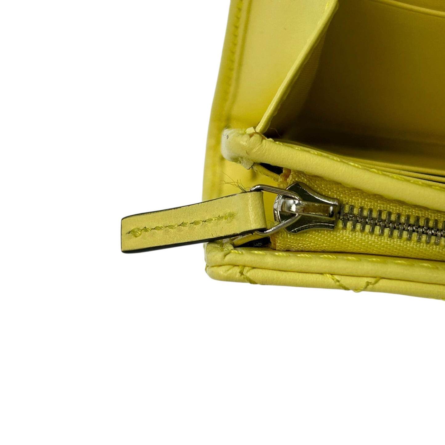 GUCCI GG Marmont Leather Compact Wallet - Yellow