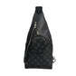 Louis Vuitton Monograｍ Duo Sling Body Bag - Black