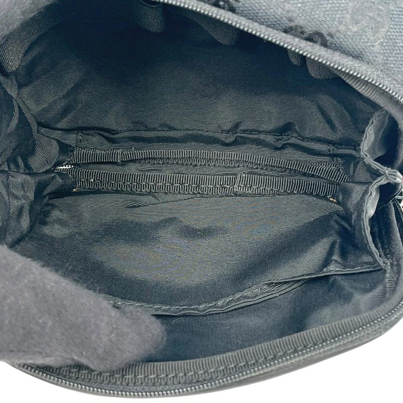 GUCCI GG Canvas Shoulder Pouch Mini Bag - Black