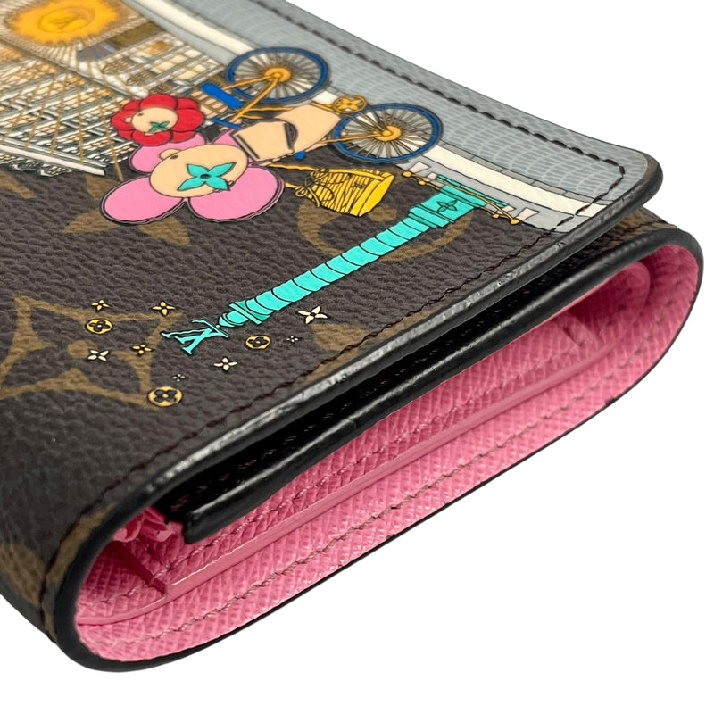 Louis Vuitton Monogram Portefeuille VIctorine Compact Wallet - Brown