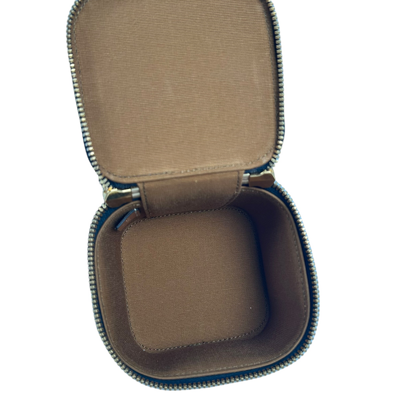 CELINE Mini Vanity Case in Triomphe Canvas & Calfskin Mini Bag