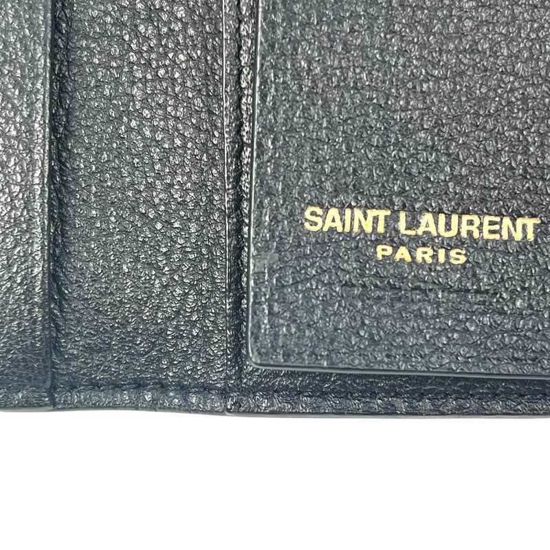 Saint Laurent Tiny Cassandra Logo Key Case - Black