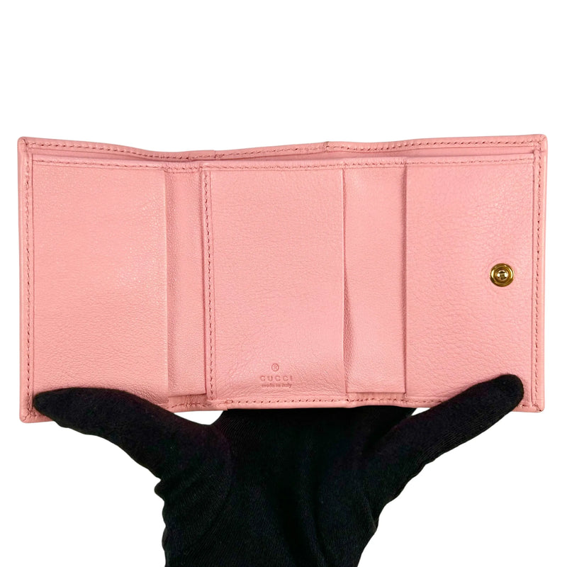 GUCCI GG marmont Bamboo Compact Wallet - Pink